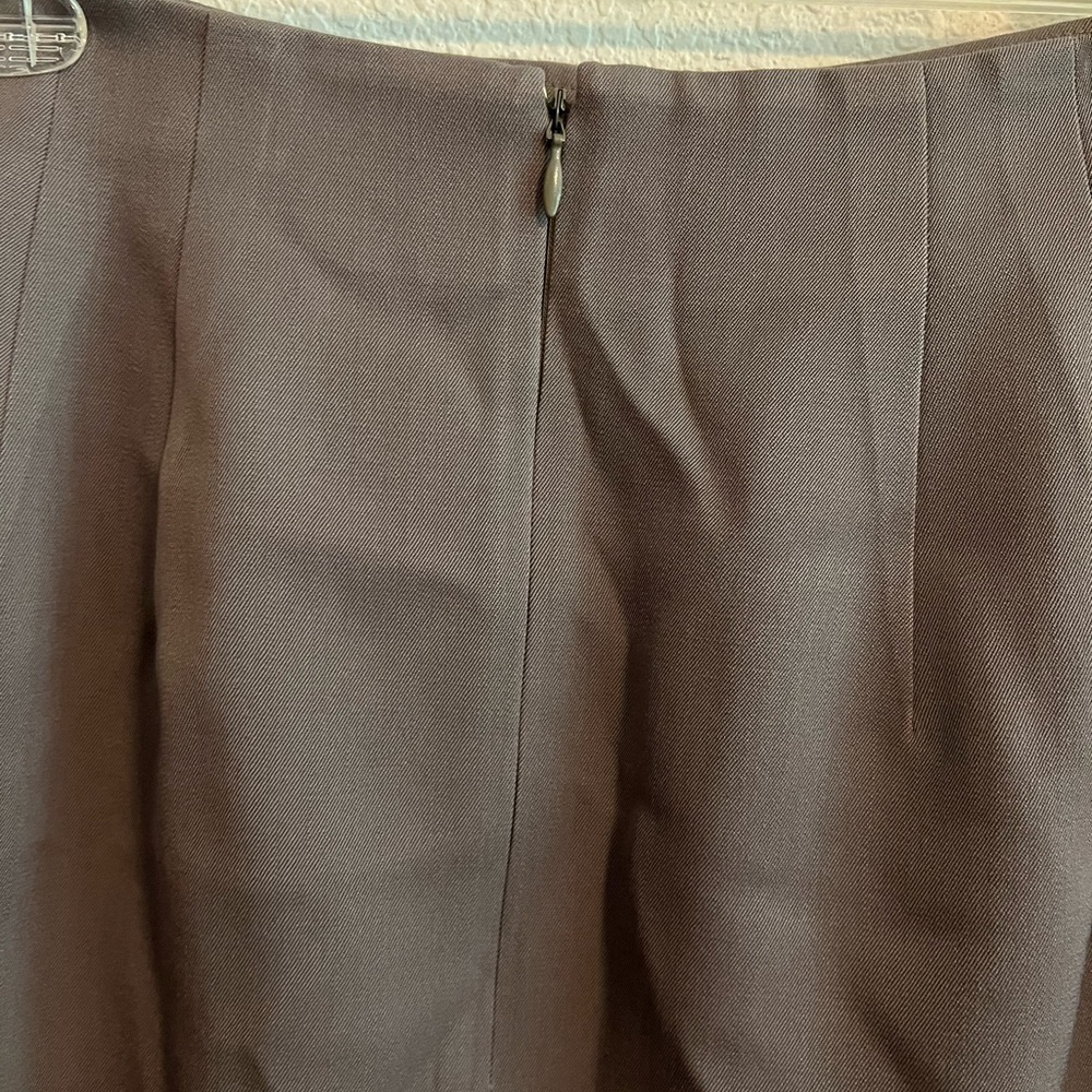 Classiques Entier Dark Khaki Skirt Size 4 - Picture 6 of 9